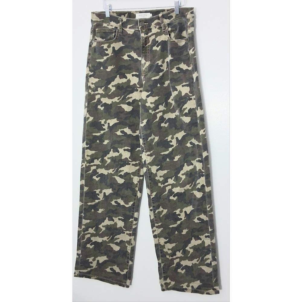 Hidden Jeans Women's Size 28 Low Slung Baggy Camo Wide Leg Y2K Pre-owned